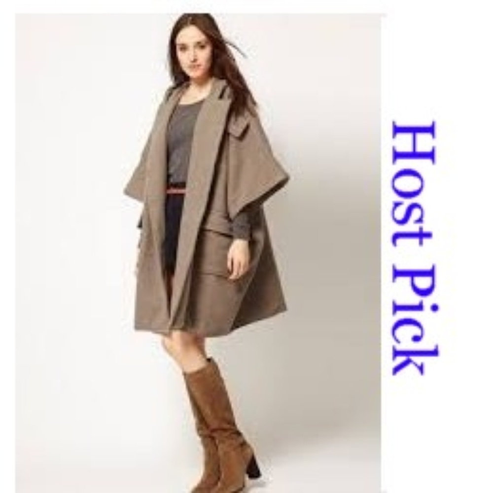 Surface To Air Duffle Cape Coat Khaki Gray